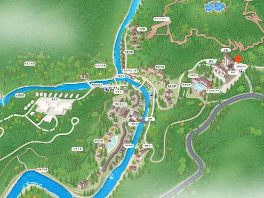 府谷结合景区手绘地图智慧导览和720全景技术，可以让景区更加“动”起来，为游客提供更加身临其境的导览体验。